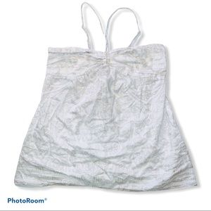 American eagle patterned white summer tank top